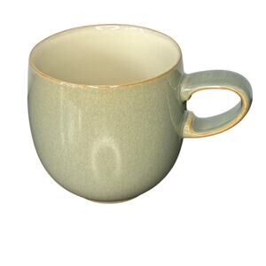 Denby-Langley Fire (No Swirl Design) Stoneware Set of4 Mugs Sage 10 oz Retired